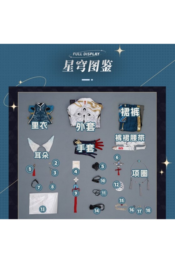 1/3 Delusion Honkai Star Rail Feixiao Cosplay Costume